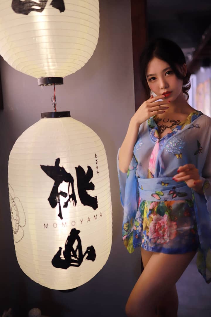 抖娘-利世 NO.023 定制清晨女友唤醒 水蓝和服 30P