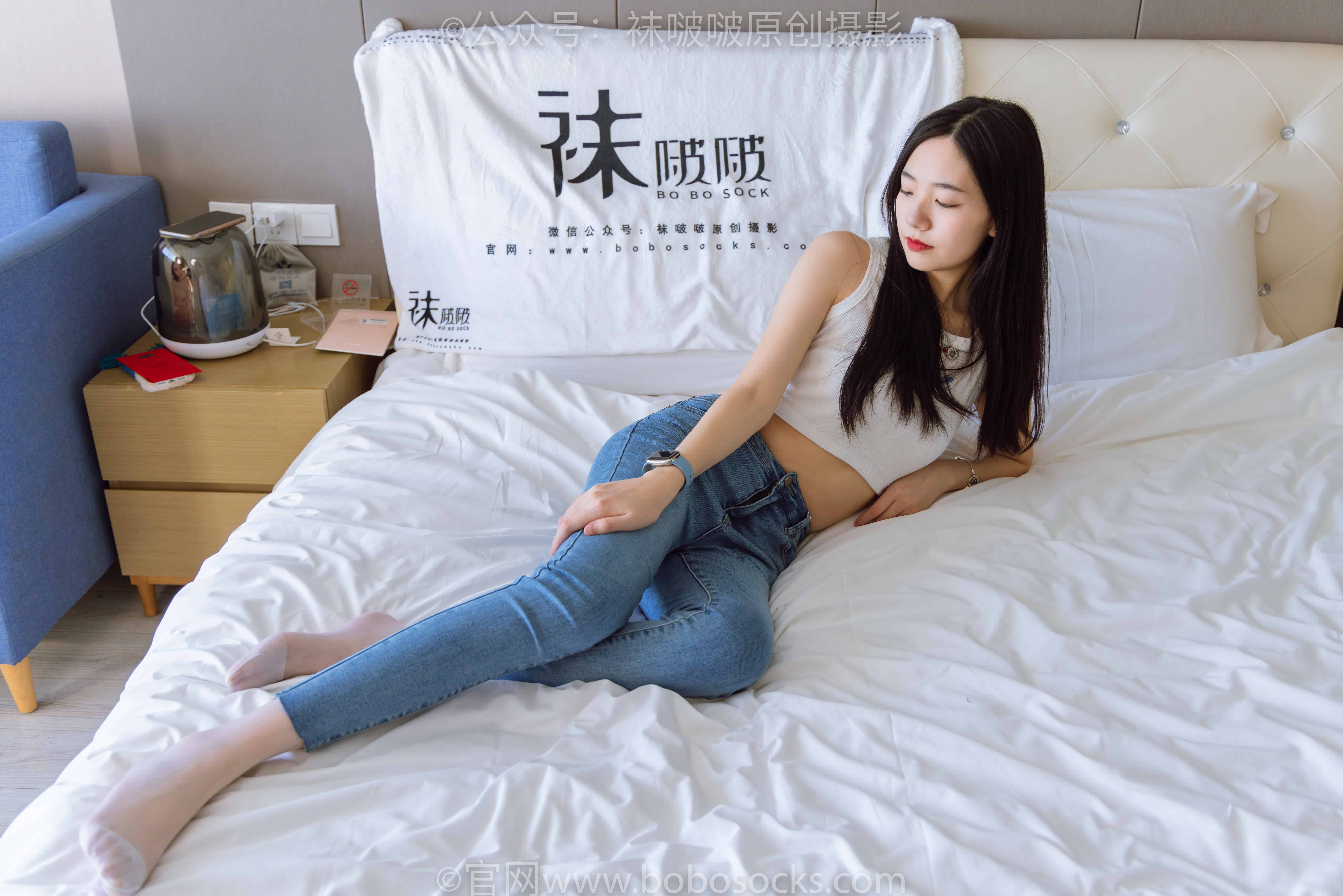 [BoBoSocks袜啵啵]NO.201小甜豆完整版视频白丝高跟美脚-20P+1V
